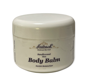 Anihsat Body Balm - Men -  Natural Oils, High Intensity 24 Healing Moisturizer Body Balm