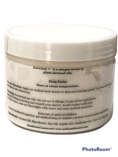 Anihsat Body Butter - ultra moisturizing butter packed with all natural oils absorbs quickly